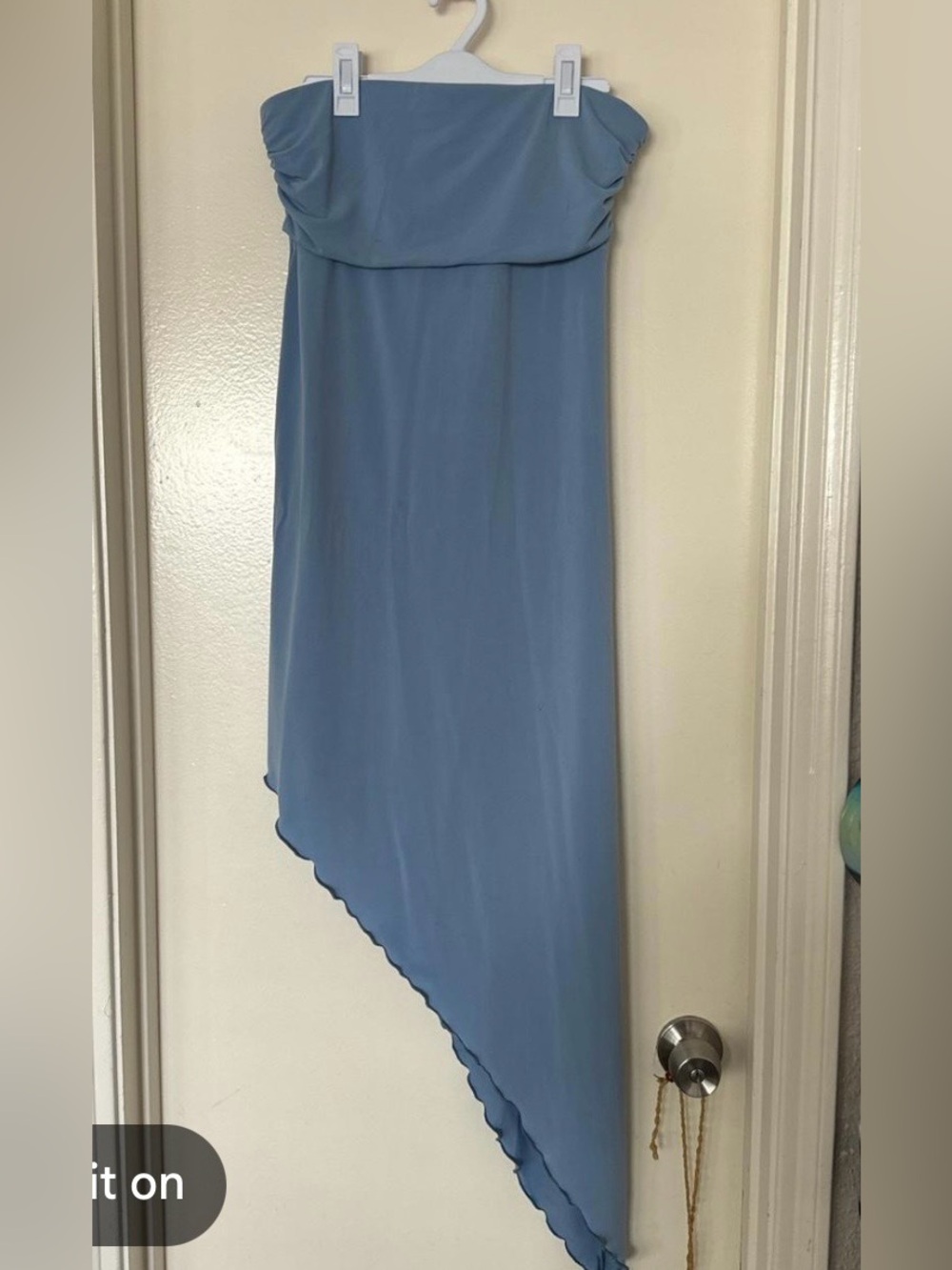 Urban outfitters Y2K Light Blue Asymmetric Chiffon Women's dress
